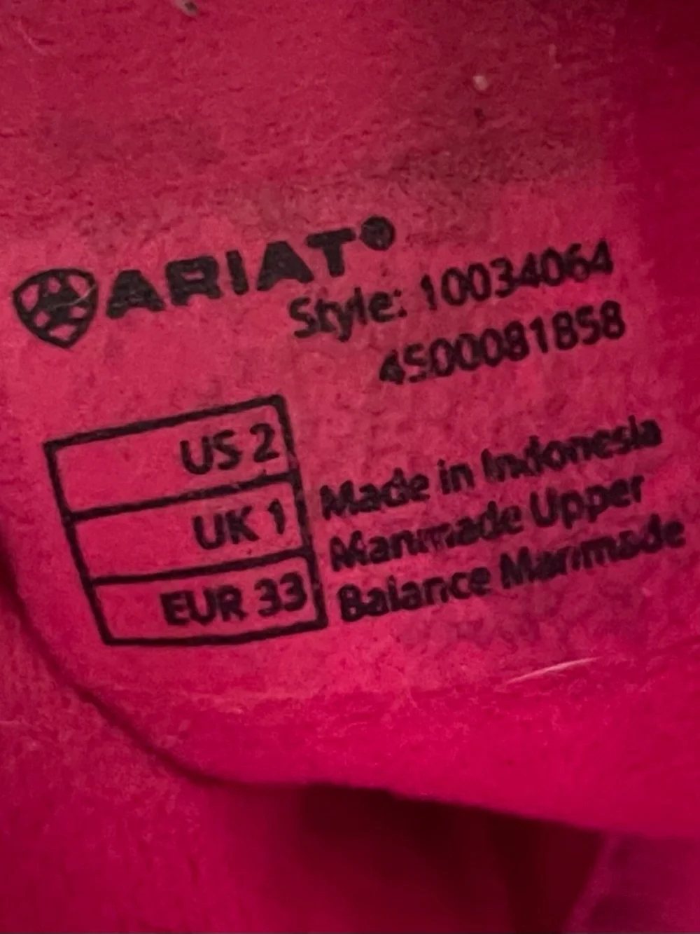 Ariat kids western